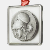 Didrachma van Heracles: buitenspiegelend Athena Metalen Ornament (Links)