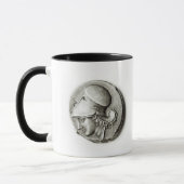 Didrachma van Heracles: buitenspiegelend Athena Mok (Links)