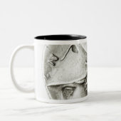 Didrachma van Heracles: buitenspiegelend Athena Tweekleurige Koffiemok (Links)