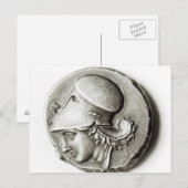 Didrachma van Heracles: verdruk Athena Briefkaart (Voorkant / Achterkant)