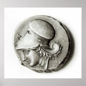 Didrachma van Heracles: verdruk Athena Poster (Voorkant)