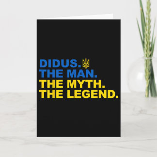 Didus Proud Ukrainian Grandpa Father's Day Trident Kaart
