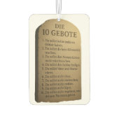 Die 10 Gebote Luchtverfrisser (Achterkant)