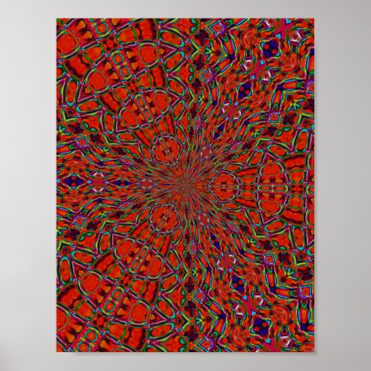 Die 60's Hippie Poster (Voorkant)