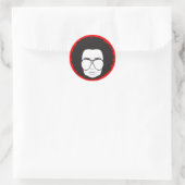 die 70-jarige man ronde sticker (Tas)