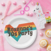 Die 70er verjaardagsfeestje  papieren bordje (Feest)