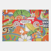 Die 70s die papier met onmiddellijke verpakking inpakpapier vel (Voorkant 2)