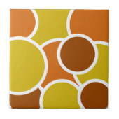 Die 70s kijk -  Retrostijl browns Tegeltje (Voorkant)