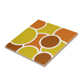 Die 70s kijk -  Retrostijl browns Tegeltje (Zijkant)