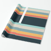 Die 70s Retro Vibes Cadeaupapier (Uitgerold)