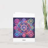Die 7 Chakren´10 Feestdagen Kaart (Achterkant)