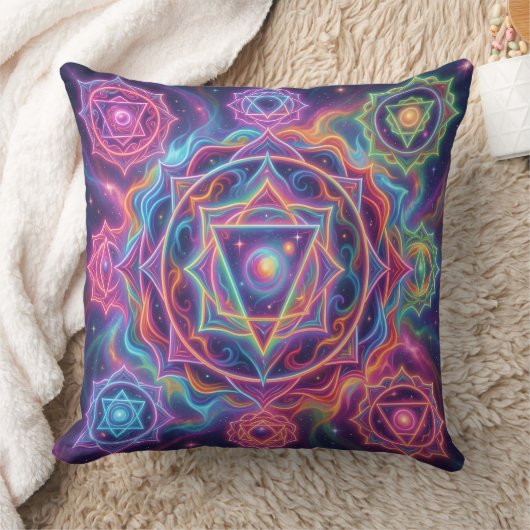 Die 7 Chakren´10 Kussen (Deken)