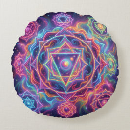 Die 7 Chakren´10 Rond Kussen