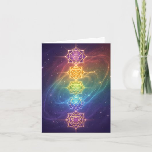 Die 7 Chakren´11 Feestdagen Kaart (Voorkant)