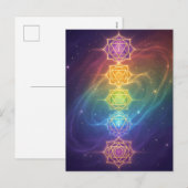 Die 7 Chakren´11 Feestdagenkaart (Voorkant / Achterkant)