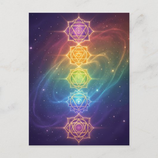 Die 7 Chakren´11 Feestdagenkaart (Voorkant)