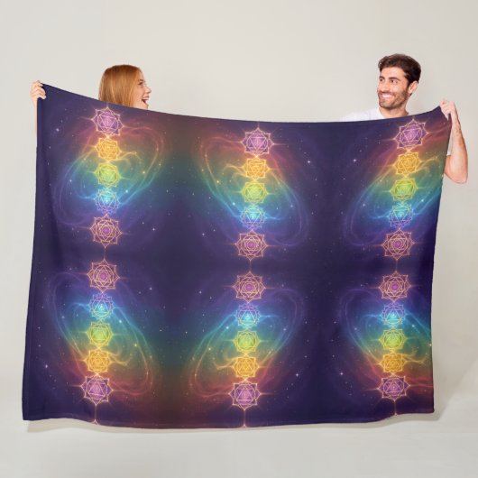 Die 7 Chakren´11 Fleece Deken (In situ)