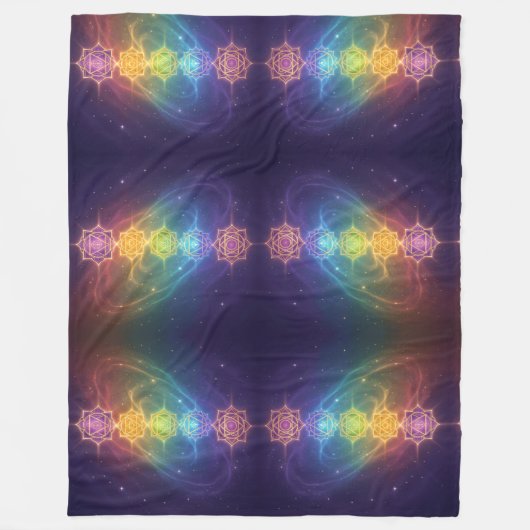 Die 7 Chakren´11 Fleece Deken (Voorkant)