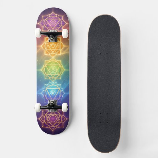 Die 7 Chakren´11 Persoonlijk Skateboard (Voorkant)