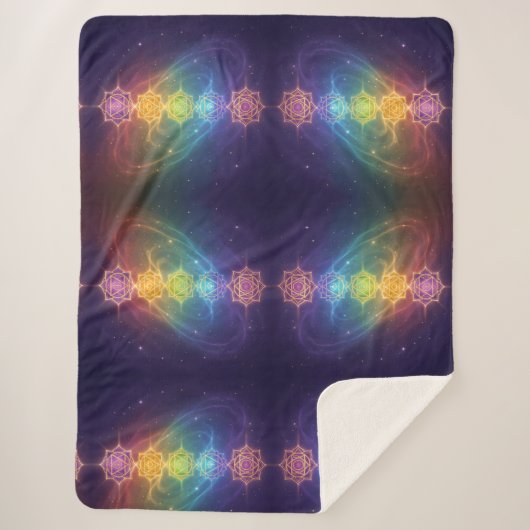 Die 7 Chakren´11 Sherpa Deken (Voorkant)