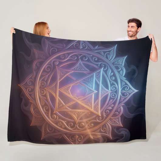 Die 7 Chakren´1 Fleece Deken (In situ)