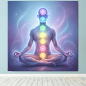 Die 7 Chakren´2 Canvas Afdruk (Insitu (Houten vloer))