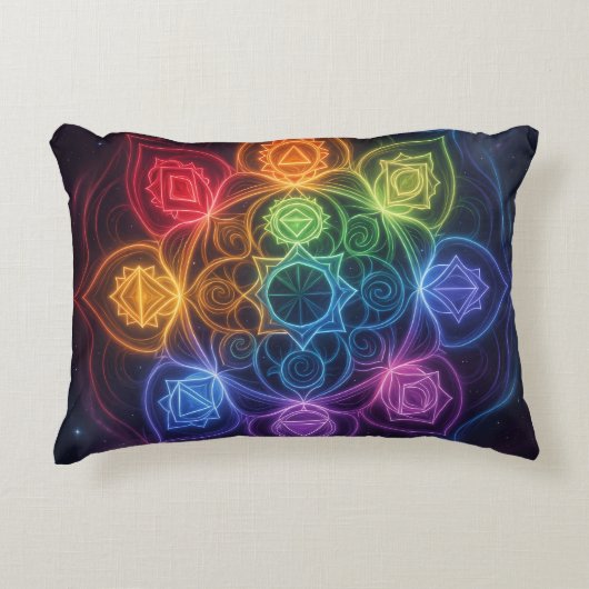 Die 7 Chakren´3 Accent Kussen (Voorkant)