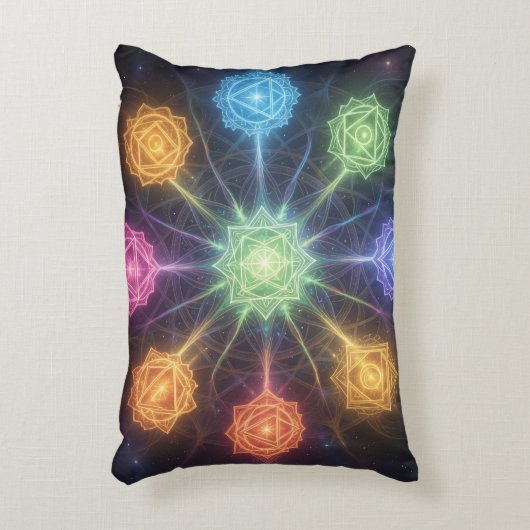 Die 7 Chakren´4 Accent Kussen (Voorkant(Verticaal))