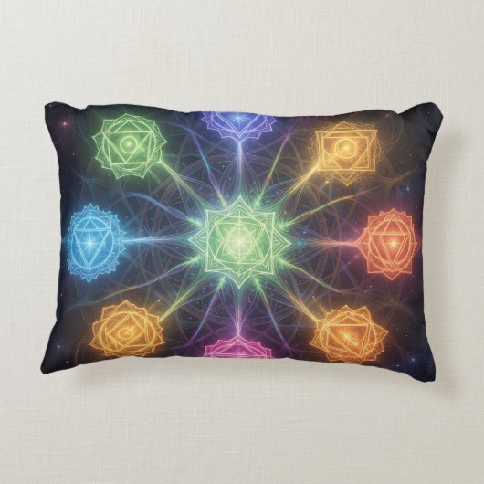 Die 7 Chakren´4 Accent Kussen (Achterkant)