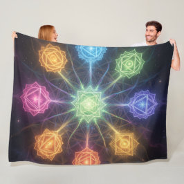 Die 7 Chakren´4 Fleece Deken