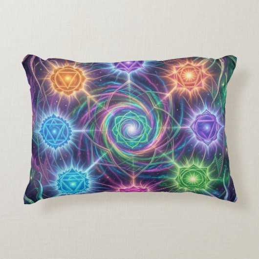 Die 7 Chakren´5 Accent Kussen (Voorkant)