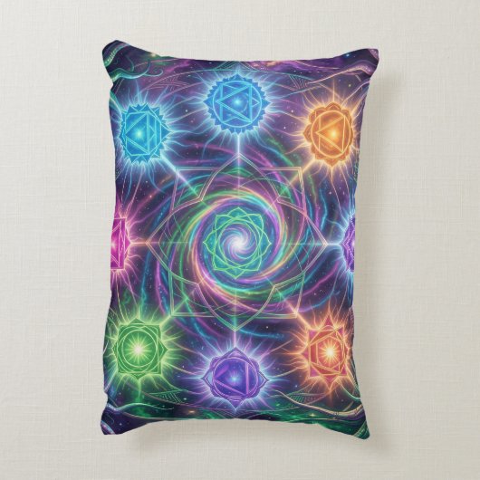 Die 7 Chakren´5 Accent Kussen (Achterkant (Verticaal))