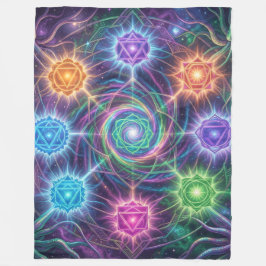 Die 7 Chakren´5 Fleece Deken