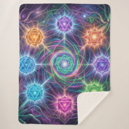 Die 7 Chakren´5 Sherpa Deken