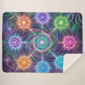 Die 7 Chakren´5 Sherpa Deken (Voorkant (horizontaal))