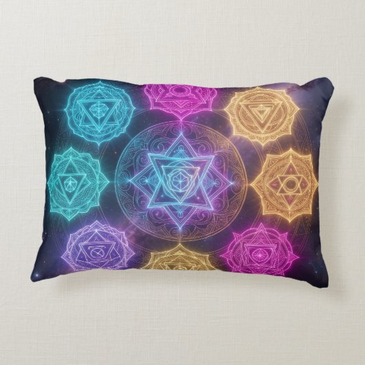 Die 7 Chakren´6 Accent Kussen (Achterkant)