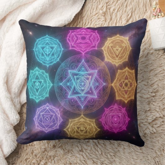 Die 7 Chakren´6 Kussen (Deken)