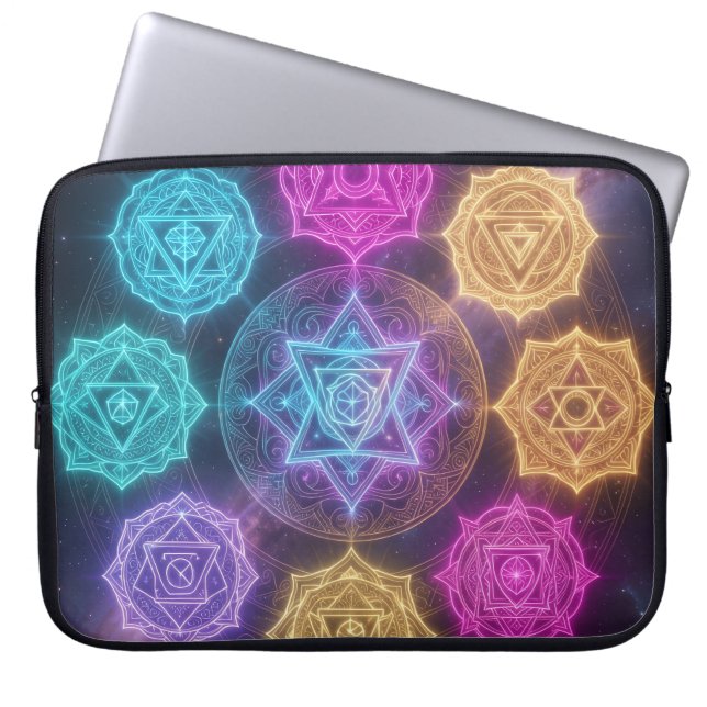 Die 7 Chakren´6 Laptop Sleeve (Voorkant)