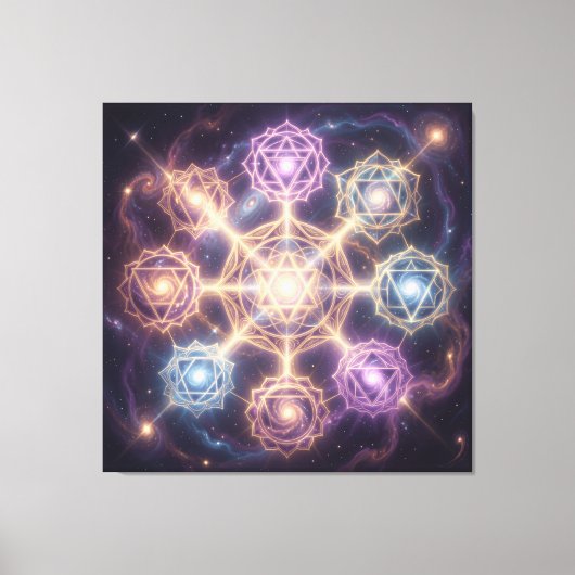 Die 7 Chakren´7 Canvas Afdruk (Voorkant)