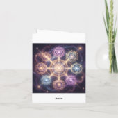 Die 7 Chakren´7 Feestdagen Kaart (Achterkant)