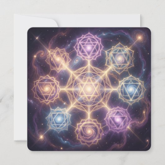 Die 7 Chakren´7 Feestdagenkaart (Voorkant)