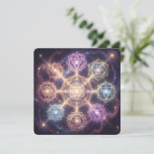 Die 7 Chakren´7 Feestdagenkaart (Staand voorkant)