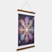 Die 7 Chakren´7 Hangend Wandkleed (Gebogen)