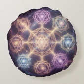 Die 7 Chakren´7 Rond Kussen (Achterkant)