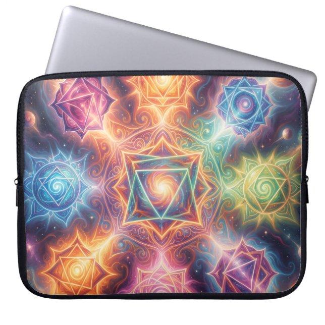 Die 7 Chakren´8 Laptop Sleeve (Voorkant)
