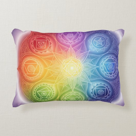 Die 7 Chakren´9 Accent Kussen (Voorkant)