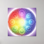 Die 7 Chakren´9 Canvas Afdruk (Voorkant)