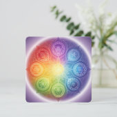 Die 7 Chakren´9 Feestdagenkaart (Staand voorkant)