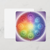 Die 7 Chakren´9 Feestdagenkaart (Voorkant / Achterkant)