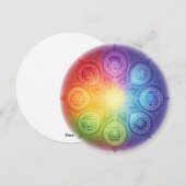 Die 7 Chakren´9 Feestdagenkaart (Voorkant / Achterkant)